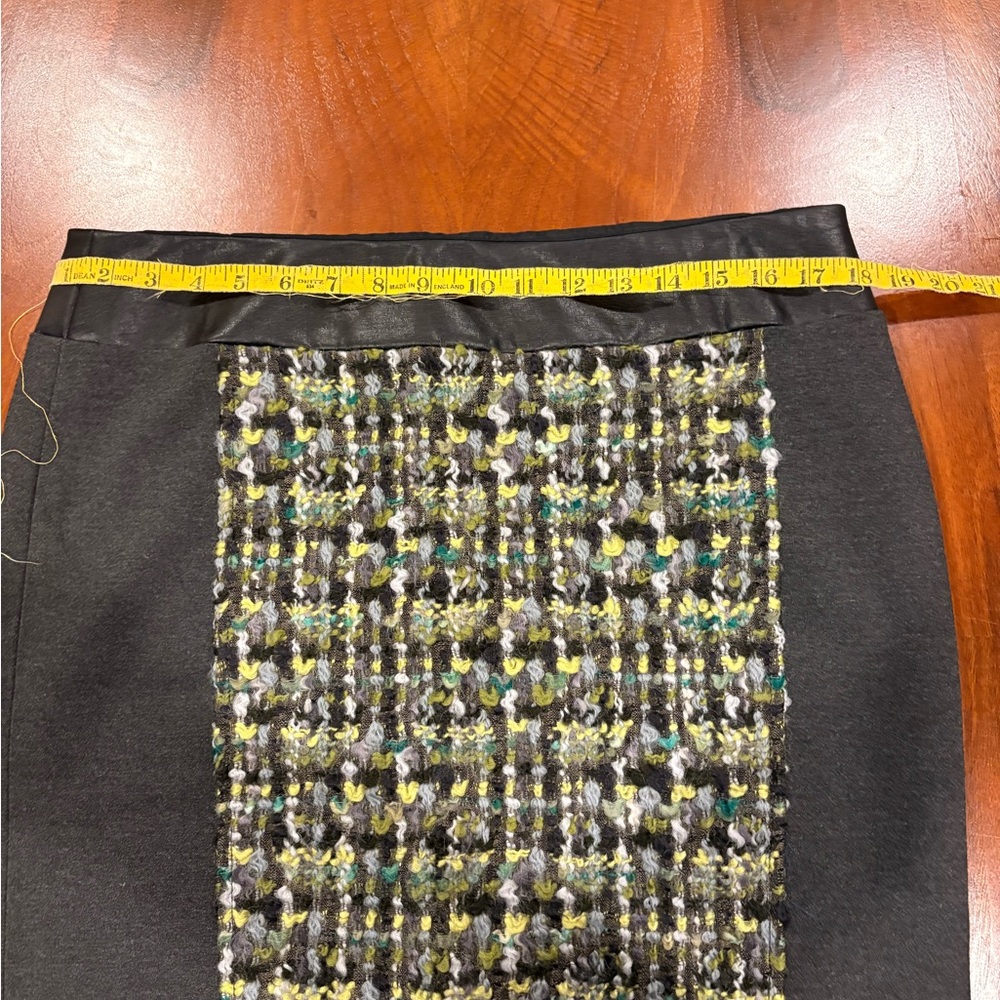 Per Se Black and Green A-Line Skirt, size 10 - Picture 8 of 9